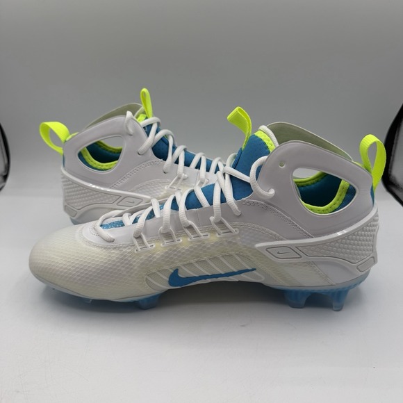 Nike Huarache 9 Elite Mid Lax SE Lacrosse Cleats Mens Size 12.5 White FV6149-100 main image 7